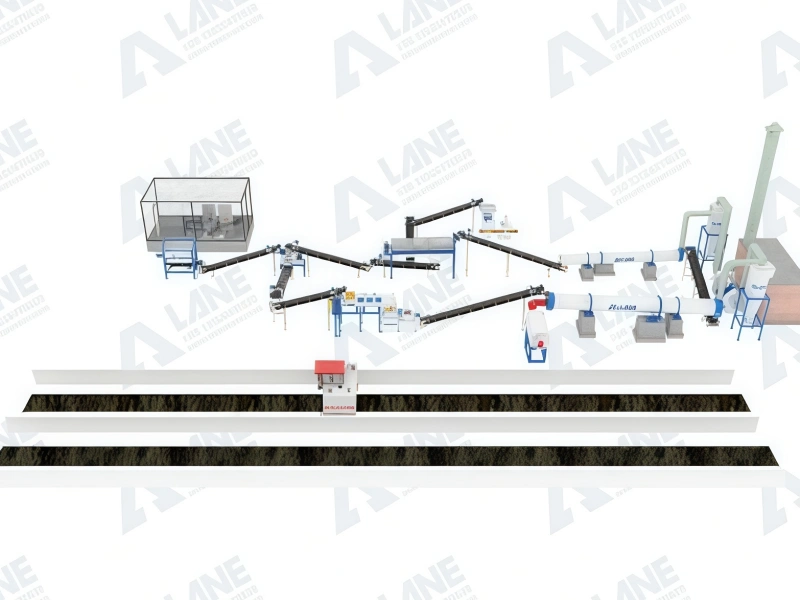 3-5TH Organic Fertilizer Production Line1, Scrubber for Machine Organic Fertilizer