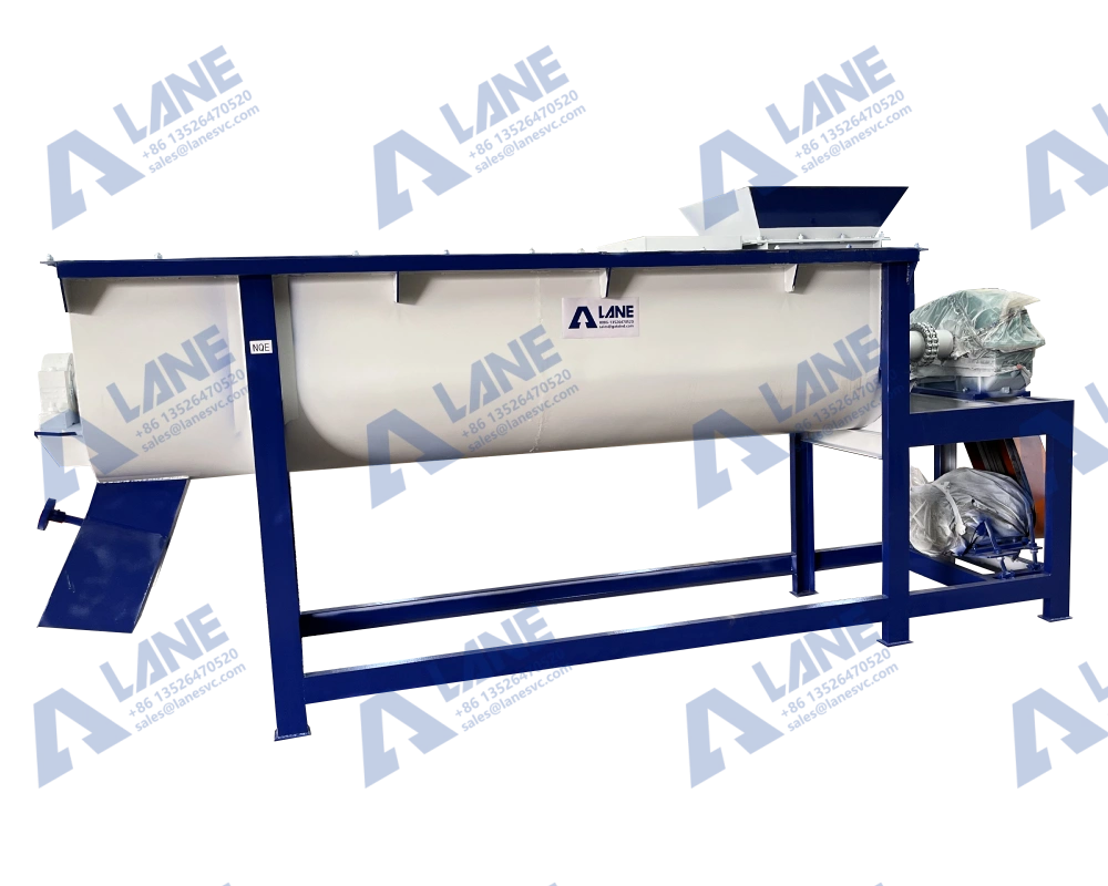 Horizontal Fertilizer Mixer Tank Residue