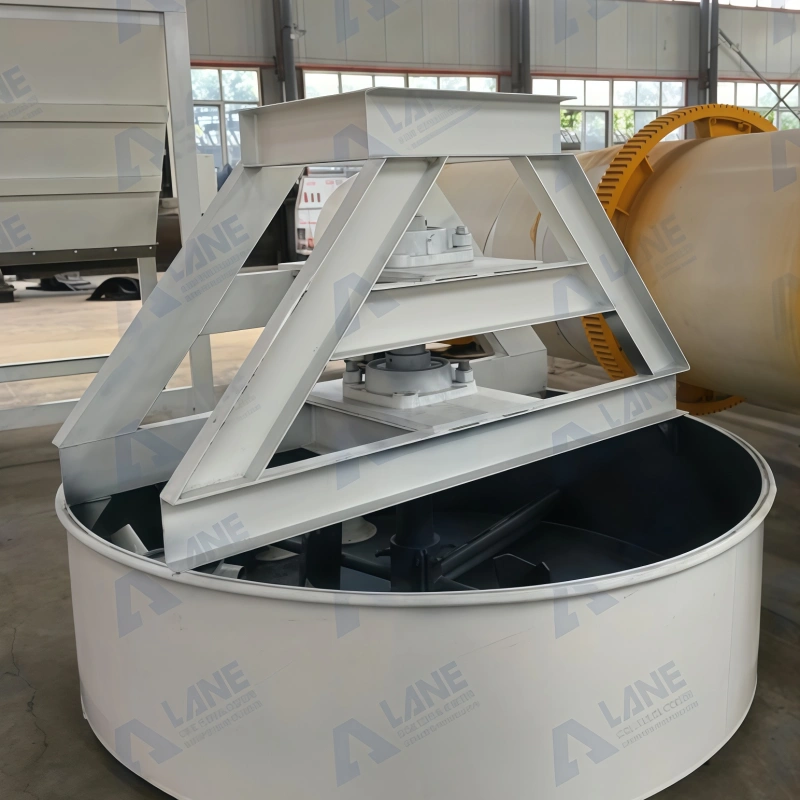 NPK Compound Fertilizer Raw Material Mixing Uniformity, pan mixer