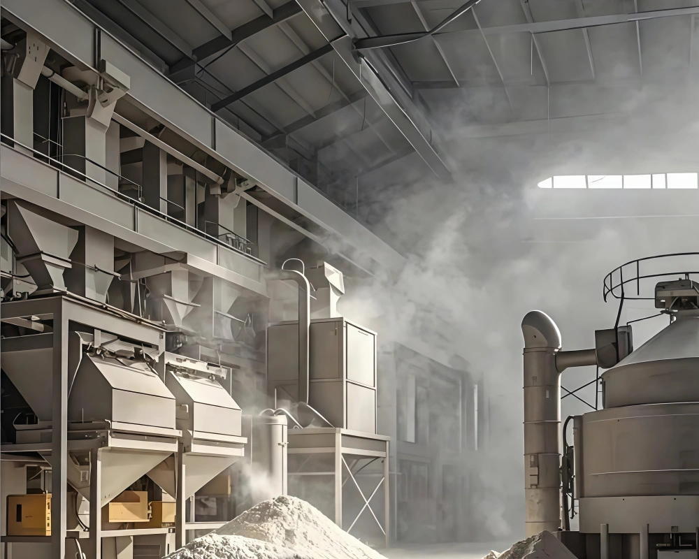 Fertilizer Pellet Damage, Fertilizer Fines Raise Dust Pollution inside Production Workshop