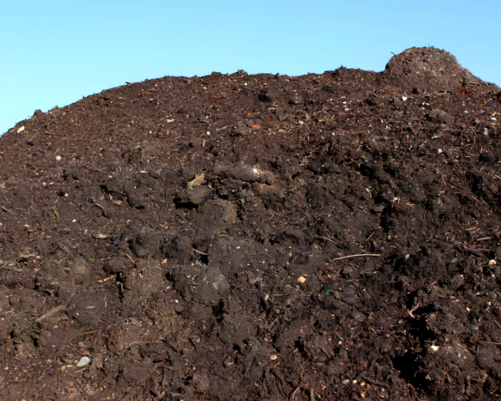 Compost Cover for Rain, film covered compost turner