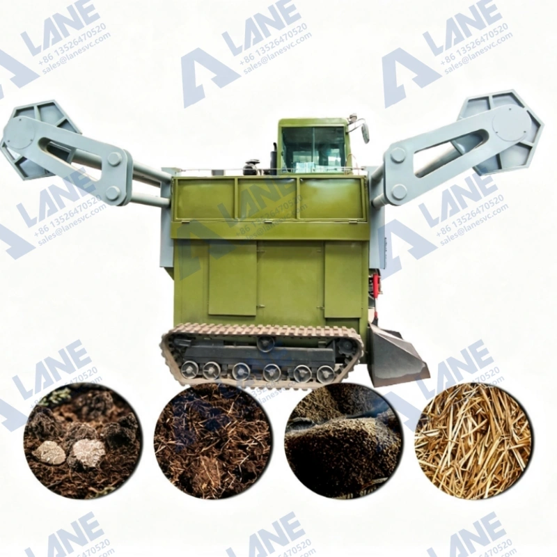 Compost Cover for Rain, film covered compost turner, Fertilizer Fermentation Temperature Management